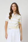 BIRDIE LACE UP TEE