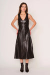 Celeste Leather Midi Dress