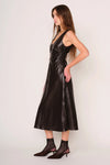 Celeste Leather Midi Dress