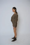 BILLIE PLAID JEWEL NECK JACKET