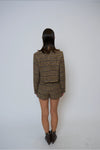 BILLIE PLAID JEWEL NECK JACKET