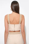 Traci Embroidered Cropped Top
