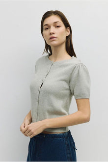  Grey Short Sleeve Cardi