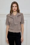 Jean Short Sleeve Sweater Top