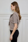 Jean Short Sleeve Sweater Top