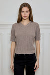 Jean Short Sleeve Sweater Top