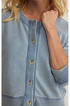 Daily Knit Denim Cardigan