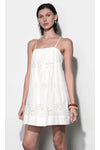 Daisy Embroidered Popover Mini Dress