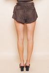 Della Suede Micro Shorts