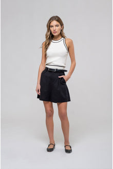  Ivory Contrast Knit