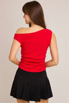 Red Off Shoulder Top