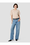 Yulia Puff Sleeve Sweater - Oatmeal Melange