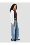 Maxime Contrast Sleeve Knit Top - Cocoa Brown