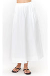 Ana Poplin A Line Midi Skirt