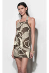 Hannah Side Pleated Halter Mini Dress