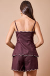 Hattie Sleeveless Scalloped Hem Top