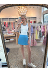 Playing Doubles Blue Skirt