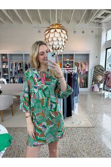  Puff Sleeve Shirt Dress