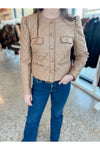 Camel Quilted Jacket