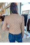 Camel Quilted Jacket