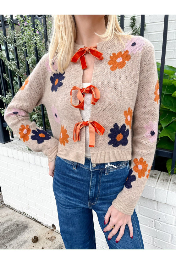 Floral Bow Sweater