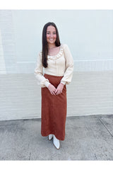 Oat Ruffle Sweater