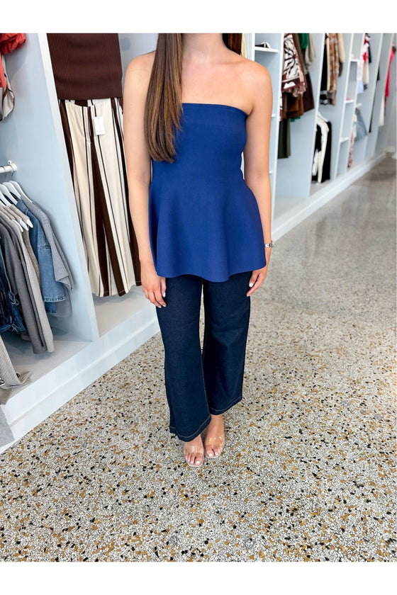 Gianna Navy Top