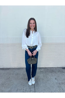  White Woven Blouse