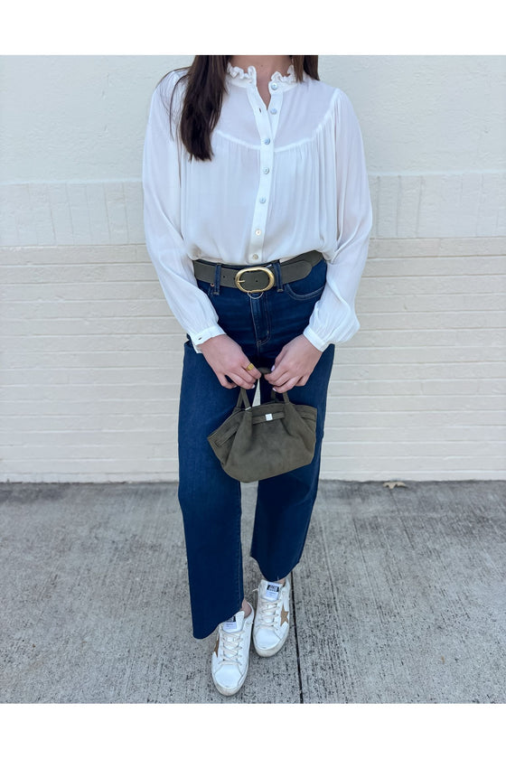 White Woven Blouse