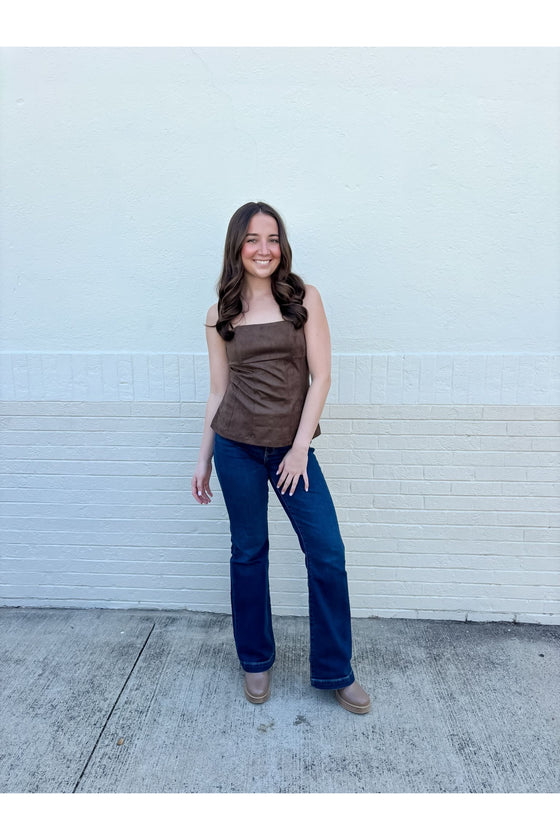 Ollie Suede Top