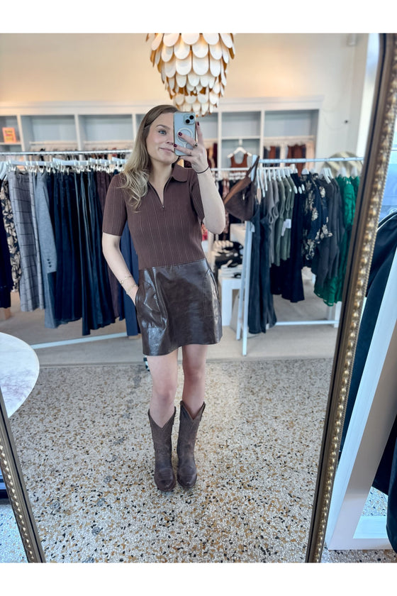 KIKO MIXED MEDIA DRESS