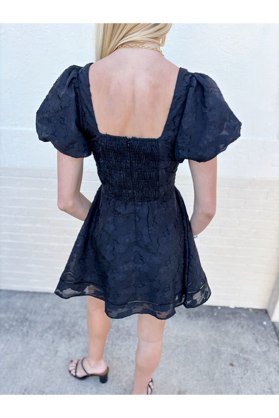 PETAL VEIL MINI DRESS