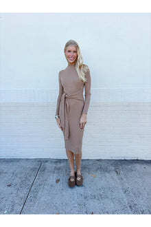  Beige Knit Dress