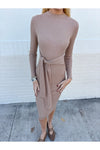 Beige Knit Dress