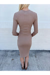 Beige Knit Dress