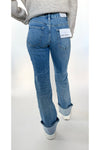 Mid Rise Straight Jeans