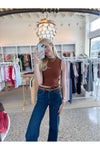Cropped Knit Tank