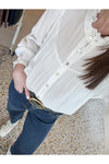 White Woven Blouse
