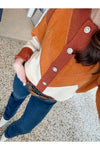 Fuzzy Chevron Cardigan