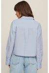 Favorite Button Up Top Hamptons Blue