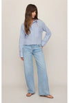 Favorite Button Up Top Hamptons Blue