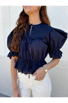  Millie Blouse Navy