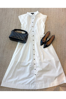  Button Up White Dress