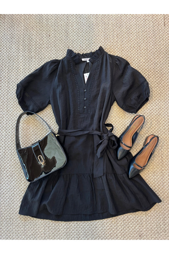 Black Puff Sleeve Dress