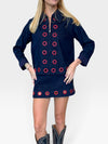 Jolie Grommet Denim Mini Skirt