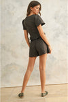Charcoal Short Sleeve Top