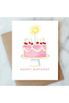 Sparkler Cake Card