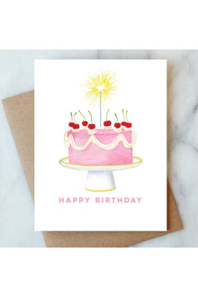  Sparkler Cake Card