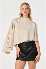 Jailene Asymmetrical Cape Top