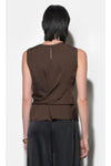 Lola Sleeveless Side Tie Blouse